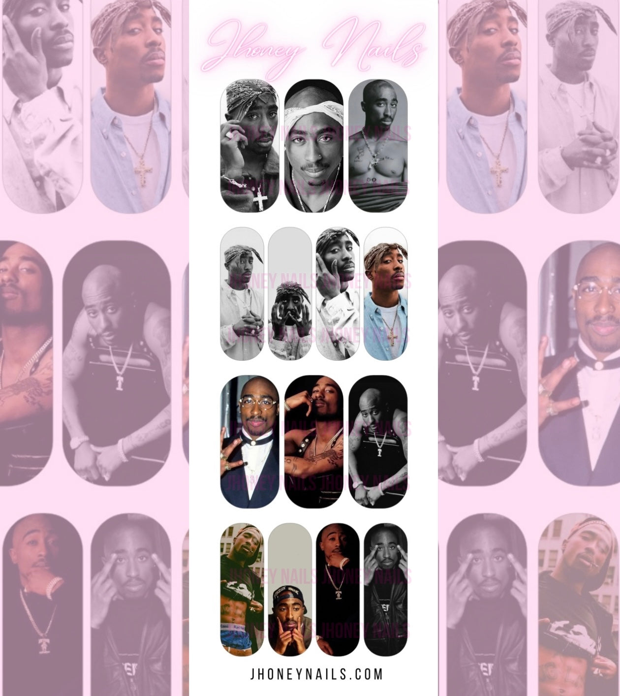 Tupac Water Decal