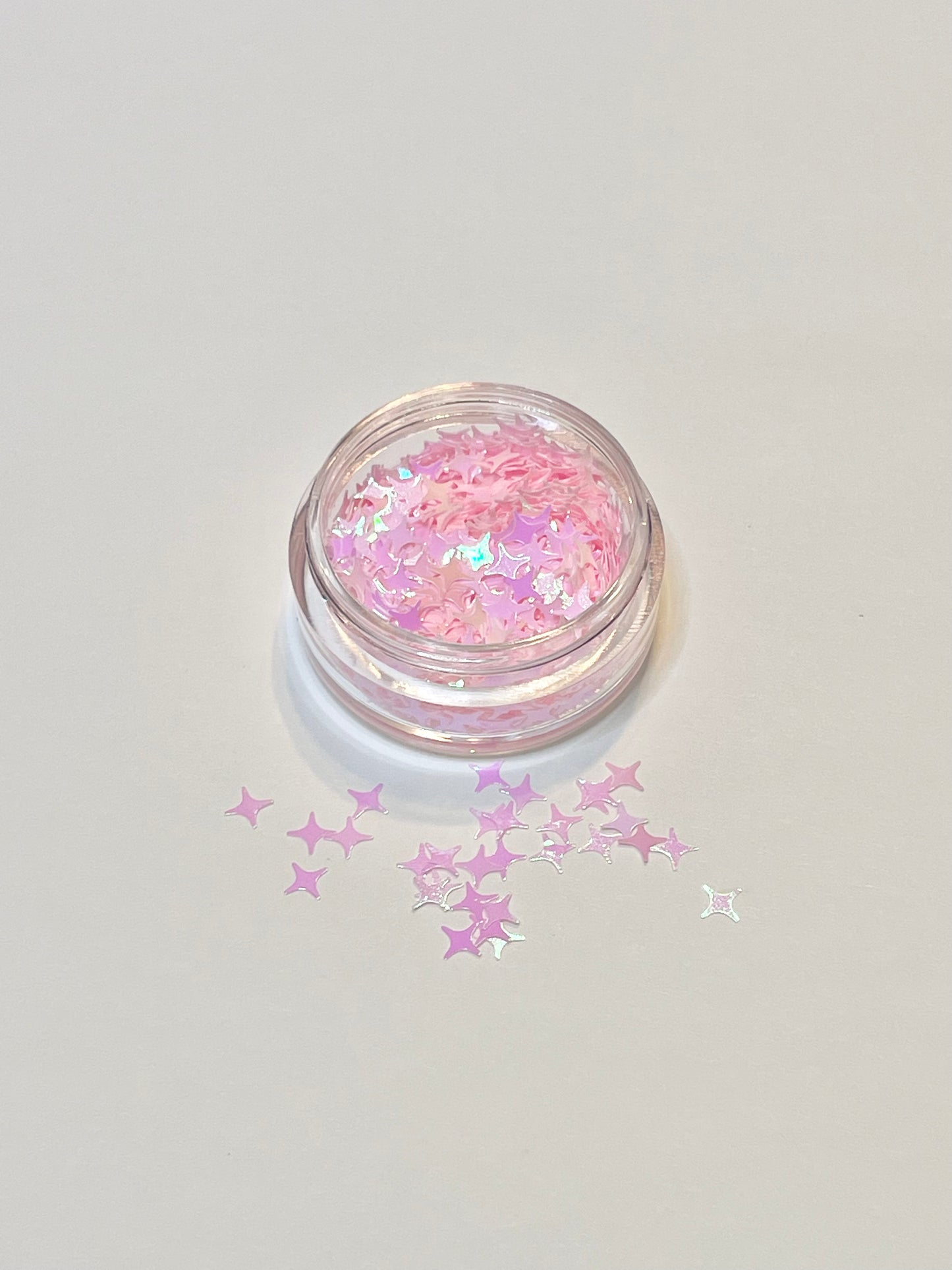 Pink Holographic Stars